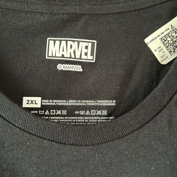 NEW Marvel Spiderman Mens Black Tee - Picture 3 of 4